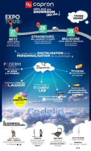 Flyer avec les dates et lieux des 3 soirées